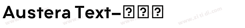 Austera Text字体转换 Austera Text字体转换